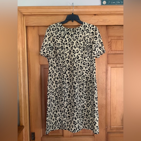 Leopard Print Dress, Petite - Picture 1 of 3